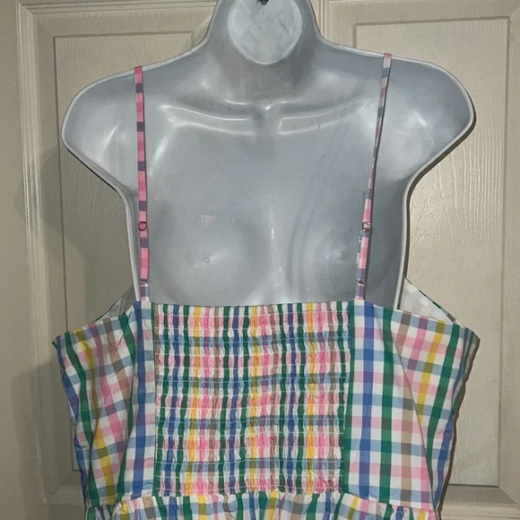 J. Crew Multicolor Gingham Maxi Dress - Picture 7 of 8